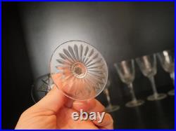 Lot de 6 Verre à vin blanc en cristal taillé Baccarat modèle Epron 13.5 cm