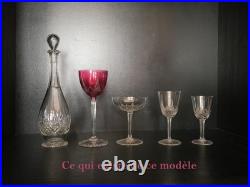 Lot de 6 Verre à vin blanc en cristal taillé Baccarat modèle Epron 13.5 cm