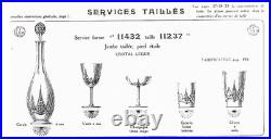 Lot de 6 Verre à vin blanc en cristal taillé Baccarat modèle Epron 13.5 cm