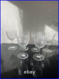 Lot de 6 Verres À Eau En Cristal Baccarat Modèle Rohan