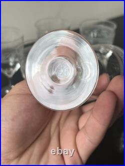 Lot de 6 Verres a Vin Blanc En Cristal Baccarat Modèle athenienne