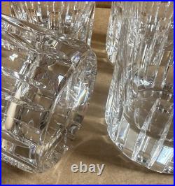 Lot de 6 verres à Whisky ou à Eau en Cristal de BACCARAT. Modèle Rotary