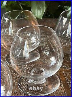 Lot de 6 verres à cognac Cristal Baccarat modèle Cheverny bon état