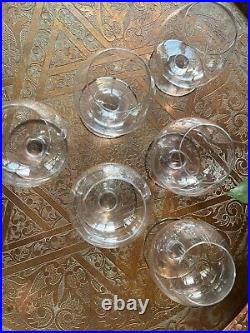 Lot de 6 verres à cognac Cristal Baccarat modèle Cheverny bon état