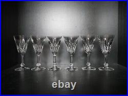 Lot de 6 verres à eau en cristal taillé Baccarat modèle Tourville 18 cm Lot de 6 verres à eau en cristal taillé Baccarat modèle Tourville 18 cm