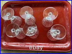 Lot de 6 verres à vin Val de Loire, cristal signé Baccarat très bon état