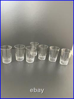 Lot de 7 Gobelets En Cristal Baccarat Modèle Richelieu