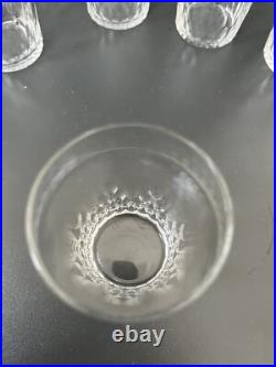 Lot de 7 Gobelets En Cristal Baccarat Modèle Richelieu