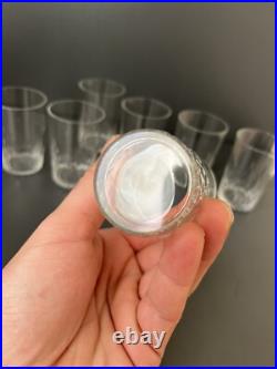 Lot de 7 Gobelets En Cristal Baccarat Modèle Richelieu