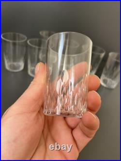 Lot de 7 Gobelets En Cristal Baccarat Modèle Richelieu