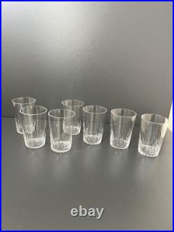 Lot de 7 Gobelets En Cristal Baccarat Modèle Richelieu
