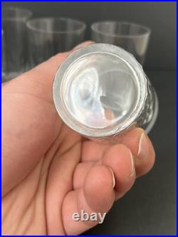 Lot de 7 Gobelets En Cristal Baccarat Modèle Richelieu