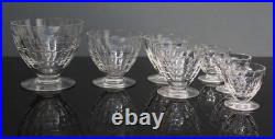 Lot de 7 anciens verres en cristal de baccarat modèle Charmes