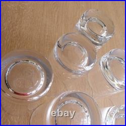 Lot de 8 Verres à Eau Cristal de Baccarat TBE