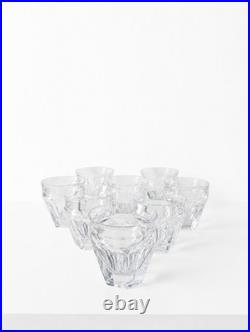 Lot de 8 verres à liqueur Baccarat Harcourt en cristal signé France