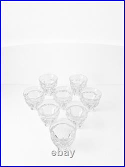 Lot de 8 verres à liqueur Baccarat Harcourt en cristal signé France