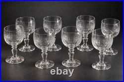 Lot de 8 verres à vin en cristal de Baccarat Modèle Renaissance 12 cm