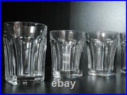 Lot de 9 ancien petit verres à whisky gobelet cristal Baccarat Harcourt Lot de 9 ancien petit verres à whisky gobelet cristal Baccarat Harcourt