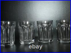 Lot de 9 ancien petit verres à whisky gobelet cristal Baccarat Harcourt Lot de 9 ancien petit verres à whisky gobelet cristal Baccarat Harcourt