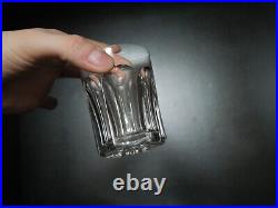 Lot de 9 ancien petit verres à whisky gobelet cristal Baccarat Harcourt Lot de 9 ancien petit verres à whisky gobelet cristal Baccarat Harcourt