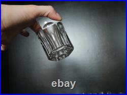 Lot de 9 ancien petit verres à whisky gobelet cristal Baccarat Harcourt Lot de 9 ancien petit verres à whisky gobelet cristal Baccarat Harcourt