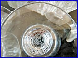 Lot de huit verres à vin rouge Baccarat en cristal taillé modèle Piccadilly 14cm