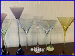 Lot de verres à cocktail en cristal de Baccarat (prix des 10 verres)