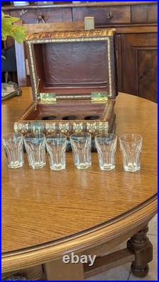 Magnifique Coffret trompe oeil en cristal Baccarat modèle Harcourt 6 Verres