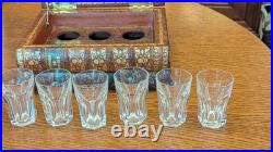 Magnifique Coffret trompe oeil en cristal Baccarat modèle Harcourt 6 Verres