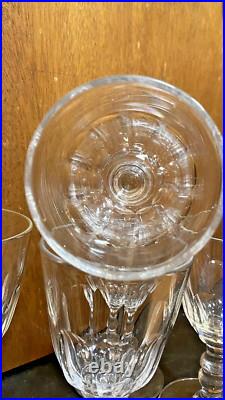 Magnifique Lot De 5 Verres Cristal Baccarat Modèle Clermont Côtes Plate Magnifique Lot De 5 Verres Cristal Baccarat Modèle Clermont Côtes Plate