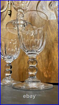Magnifique Lot De 5 Verres Cristal Baccarat Modèle Clermont Côtes Plate Magnifique Lot De 5 Verres Cristal Baccarat Modèle Clermont Côtes Plate