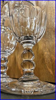 Magnifique Lot De 5 Verres Cristal Baccarat Modèle Clermont Côtes Plate Magnifique Lot De 5 Verres Cristal Baccarat Modèle Clermont Côtes Plate