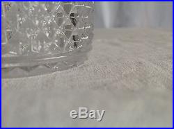 Maison BACCARAT 3 flacons de toilette décor pointes de diamants Verre cristallin