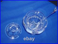 Moutardier Cristal de Baccarat avec sa cuillère signé