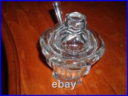 Moutardier Cristal de Baccarat avec sa cuillère signé