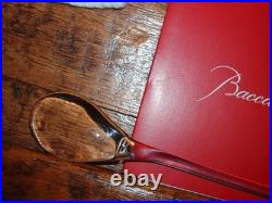 Moutardier Cristal de Baccarat avec sa cuillère signé