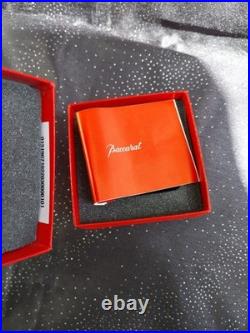 Nautile En Cristal Rouge, Baccarat, + Boîte, Excellent État, Signé-coquillage