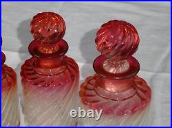 Necessaire De Toilette Cristal Baccarat Modele Bambou Tors Suite De 5 Flacons Necessaire De Toilette Cristal Baccarat Modele Bambou Tors Suite De 5 Flacons