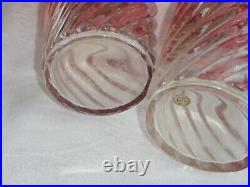 Necessaire De Toilette Cristal Baccarat Modele Bambou Tors Suite De 5 Flacons Necessaire De Toilette Cristal Baccarat Modele Bambou Tors Suite De 5 Flacons