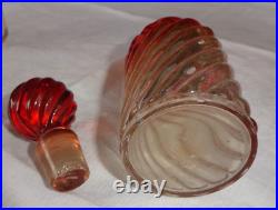 Necessaire De Toilette Cristal Baccarat Modele Bambou Tors Suite De 5 Flacons Necessaire De Toilette Cristal Baccarat Modele Bambou Tors Suite De 5 Flacons