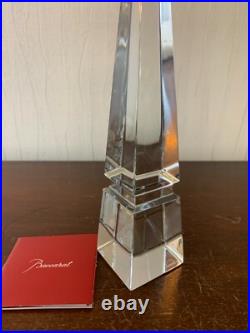 Obélisque en cristal de Baccarat