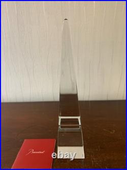 Obélisque en cristal de Baccarat