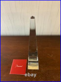 Obélisque en cristal de Baccarat