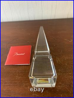 Obélisque en cristal de Baccarat