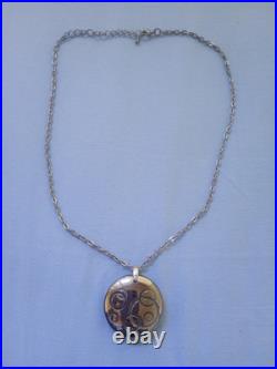 Ortega à Baccarat Pendentif verre cristal bleu & inclusion de cercles métal
