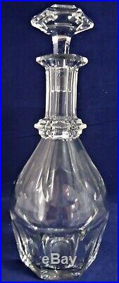 Paire de carafes cristal Baccarat Harcourt Réf A26/26 27,2 cm decanter