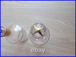 Paire de carafons doré, en cristal de Baccarat (prix de la paire)