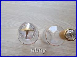 Paire de carafons doré, en cristal de Baccarat (prix de la paire)