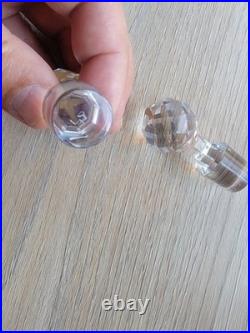 Paire de carafons doré, en cristal de Baccarat (prix de la paire)