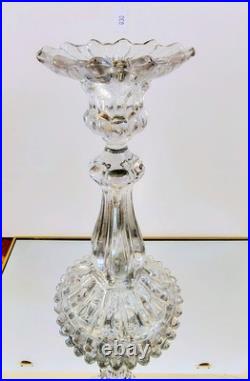 Paire de chandelier en cristal de Baccarat (prix des deux)